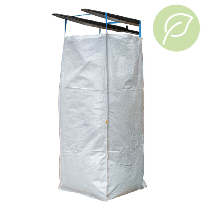 Big Bag Mineralwolle/neutral 90x90x220cm -recycled PP- Big Bag Mineralwolle/neutral 90x90x220cm -recycled PP-
